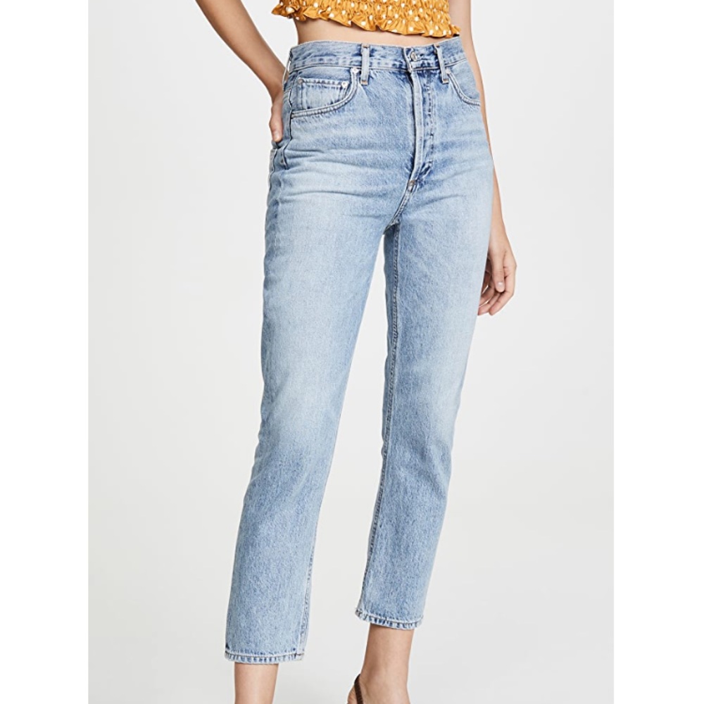 Agolde Riley Double Pocket High Rise Jean Pressure